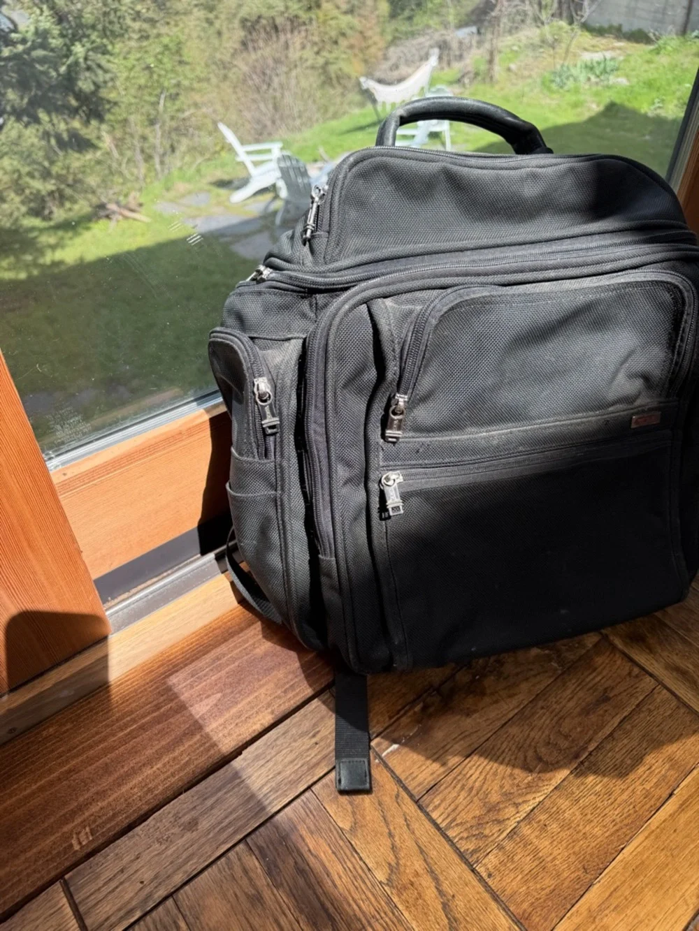 Tumi Black Rugged Nylon Men’s Backpack